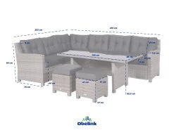 Outdoor Feelings Blue Reflex Dining Linkse Loungeset -Tuin & Buiten 446079 540997 outdoor feelings afmetingen tuinsets 01 ecommerce bbea