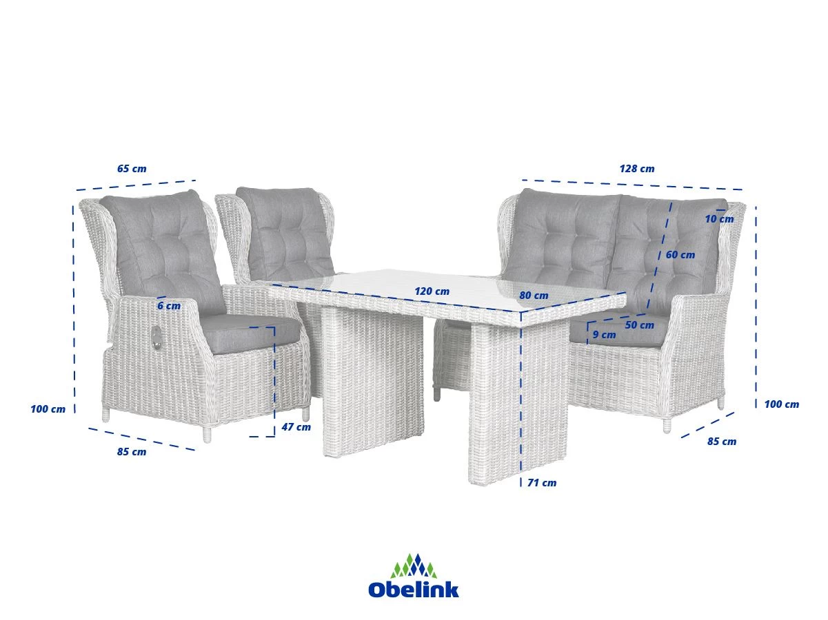 Outdoor Feelings Vicente Dining Loungeset 8 Outdoor Feelings Vicente Dining Loungeset - Afbeelding 6