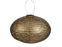 Lumiz Ikat Oval 40 Solar Lampion -Tuin & Buiten 594590 594590 images main lumiz oval 40 ikat goud lampion ecommerce