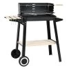 Merkloos Rechthoekige Barbecue Op Wielen