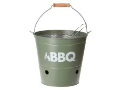 Merkloos Emmer Matt Green Kolenbarbecue