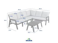 Hartman Ibiza Corner Loungeset -Tuin & Buiten ibiza afmetingen ecommerce 02ef