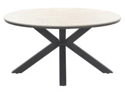 Outdoor Feelings Edson Carbon Black Light Teak Ø 148 Cm Tuintafel -Tuin & Buiten outdoor feelings edson carbon black light teak 148cm tuintafel 2 ecommerce 97c2 4