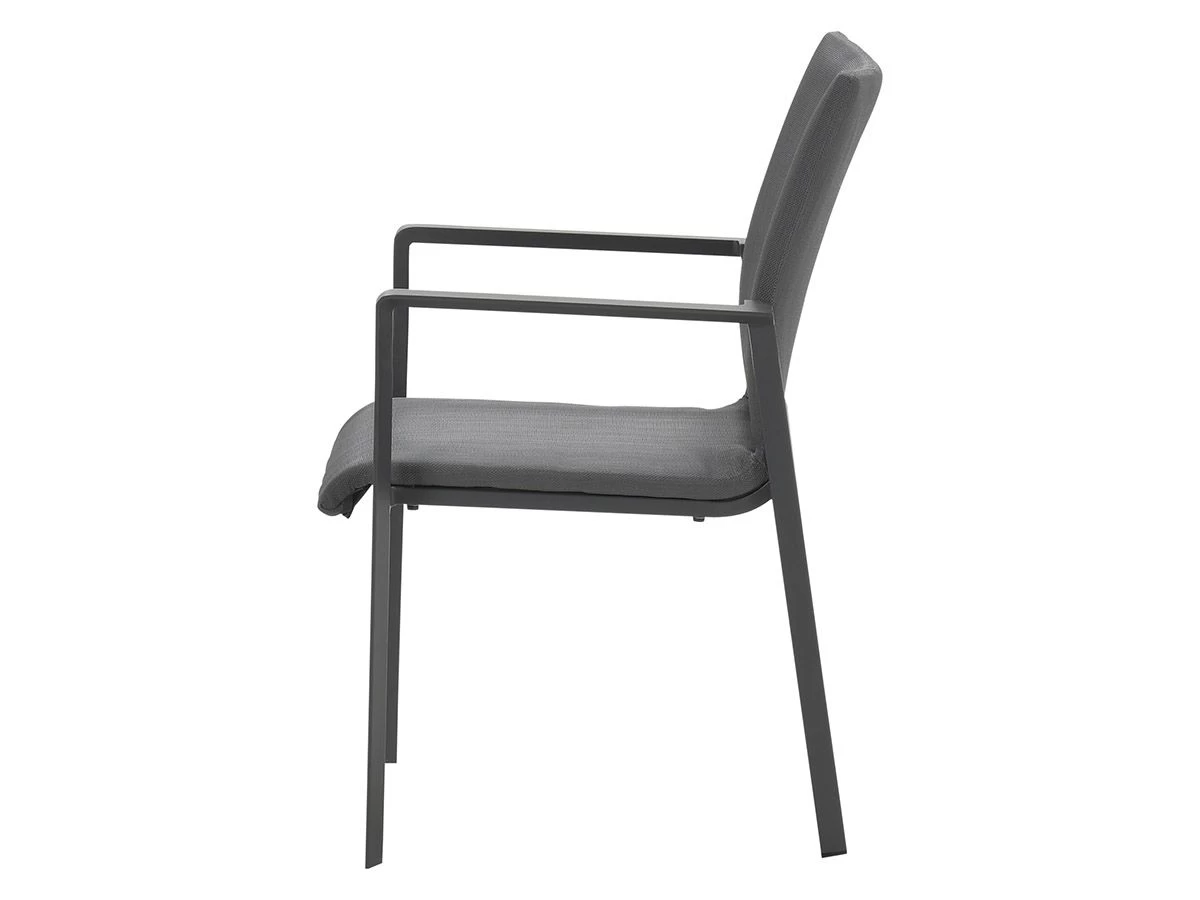 Outdoor Feelings Texas Black Antraciet Tuinstoel 4 Outdoor Feelings Texas Black Antraciet Tuinstoel - Afbeelding 2