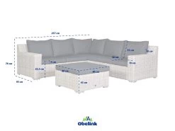 Outdoor Feelings Plaza Loungeset -Tuin & Buiten plaza 1 ecommerce afmetingen 01 ecommerce 705f