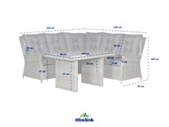 Outdoor Feelings Raffaelo Corner Loungeset -Tuin & Buiten raffaelo afmetingen ecommerce 0c92