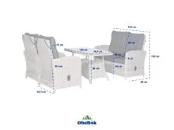 Outdoor Feelings Savino Off White Loungeset -Tuin & Buiten savinooffwhite afmetingen ecommerce c6c1